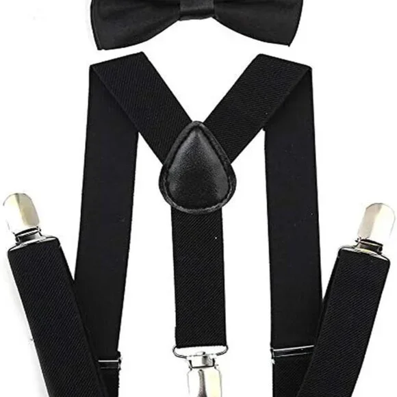 1920s mens Accessories Fedora Gangster Hat Costume Accessory Y-Back Suspenders & - Picture 3 of 6